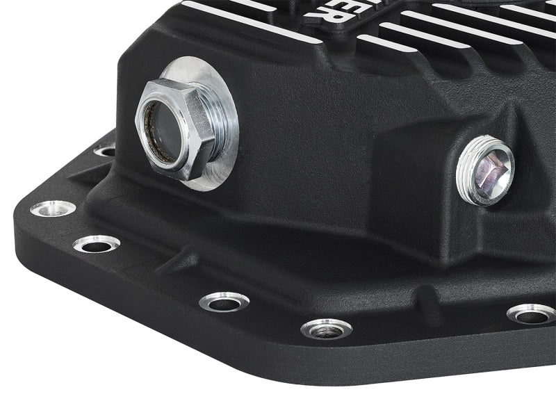 aFe Power Pro Series Rear Differential Cover Black w/Machined Fins 17-19 Ford Diesel Trucks V8-6.7L - DTX Performance