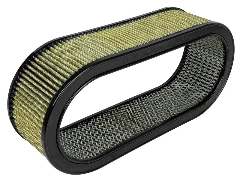 aFe MagnumFLOW Air Filters Round Racing PG7 A/F PG7 Oval Filter (18.13 x 7.25 x 6.0 w/EM) - DTX Performance