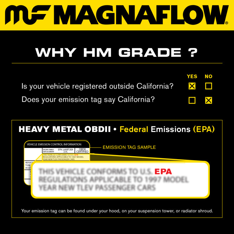 MagnaFlow Conv DF 05-06 Jeep Grand Cherokee 3.7L Y-Pipe Assy (49 State) - DTX Performance