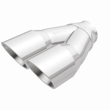 Load image into Gallery viewer, MagnaFlow Double Wall 3in Dual Round Polished Tip 2.25in Inlet - DTX Performance