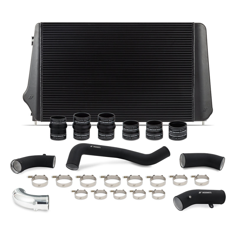 Mishimoto 17-19 GM L5P Duramax Intercooler Kit - Black w/ WBK Pipes - DTX Performance