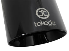 Load image into Gallery viewer, aFe Takeda 409 SS Clamp-On Exhaust Tip 2.5in. Inlet / 4.5in. Outlet / 9in. L - Black - DTX Performance