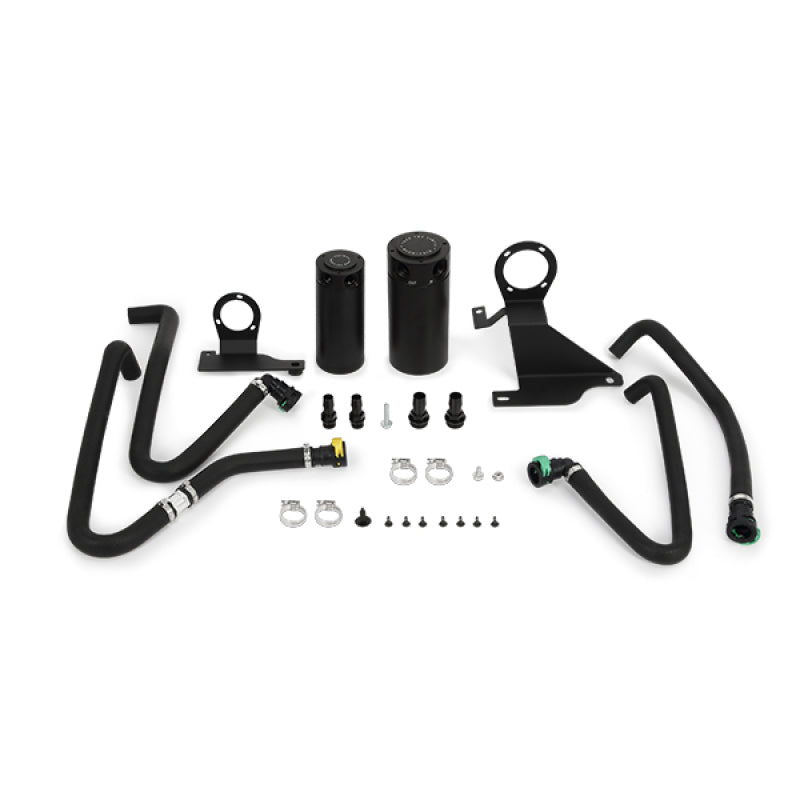 Mishimoto 11-14 Ford F-150 EcoBoost 3.5L Baffled Oil Catch Can Kit - Black - DTX Performance