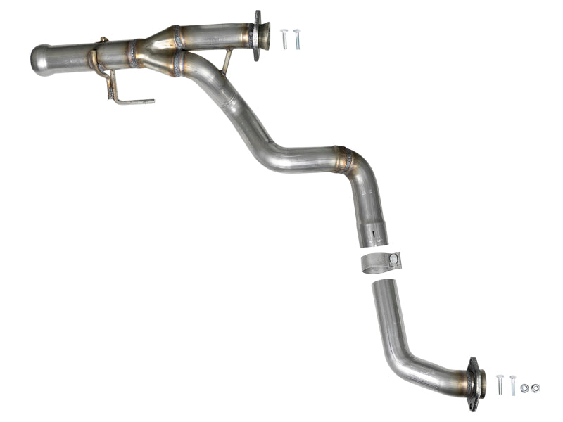 aFe POWER Twisted Steel Y-Pipe 2-1/4in 409 SS Exhaust System 2018 Jeep Wrangler (JL) V6-3.6L - DTX Performance