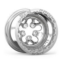 Load image into Gallery viewer, Weld Alpha-1 15x13 / 5x4.5 BP / 3in. BS Polished Wheel - Polished Double Beadlock MT - DTX Performance