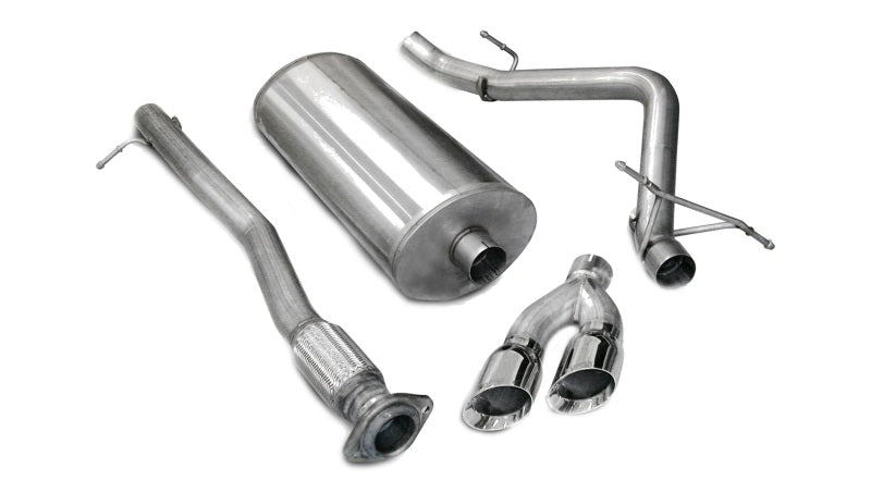 Corsa 07-08 Chevrolet Silverado Crew Cab/Short Bed 1500 4.8L V8 Polished Sport Cat-Back Exhaust - DTX Performance