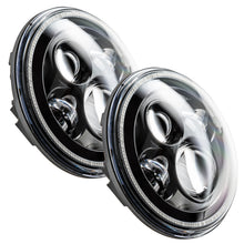 Load image into Gallery viewer, Oracle 7in High Powered LED Headlights - NO HALO - Black Bezel - DTX Performance