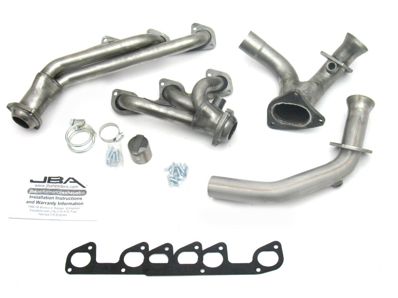 JBA 95-97 Ford Ranger 4.0L OHV 1-1/2in Primary Raw 409SS Cat4Ward Header - DTX Performance