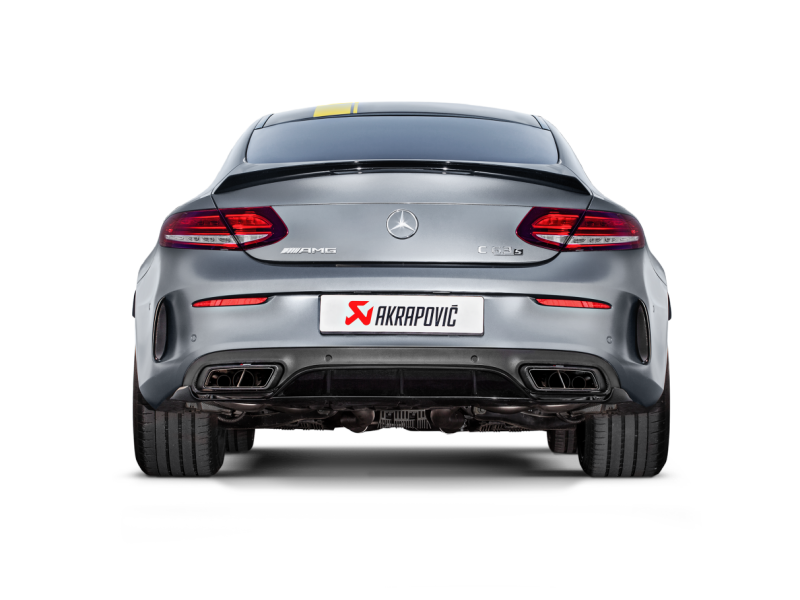 Akrapovic 16-17 AMG C63 Coupe Evolution Line Cat Back (Titanium) w/ Carbon Tips (Req. Link Pipe) - DTX Performance