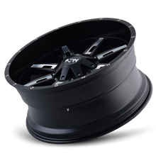 Load image into Gallery viewer, ION Type 184 20x9 / 5x127 BP / 18mm Offset / 87mm Hub Satin Black/Milled Spokes Wheel - DTX Performance