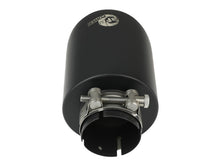 Load image into Gallery viewer, aFe Takeda 304 SS Clamp-On Exhaust Tip 2.5in. Inlet / 4.5in. Outlet / 7in. L - Black - DTX Performance