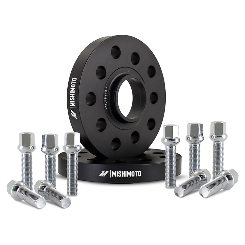 Mishimoto Wheel Spacers - 5x112 - 57.1 - 20 - M14 - Black - DTX Performance