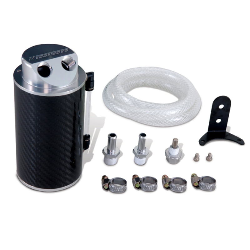 Mishimoto Carbon Fiber Oil Catch Can 10mm Fittings - DTX Performance