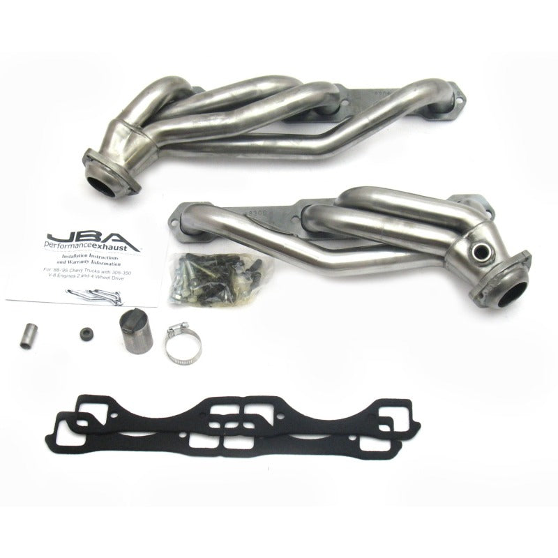 JBA 92-95 Chevrolet Blazer 5.0L/5.7L w/o A.I.R. 1-1/2in Primary Raw 409SS Cat4Ward Header - DTX Performance