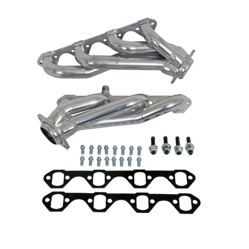 BBK 94-95 Mustang 5.0 Shorty Unequal Length Exhaust Headers - 1-5/8 Silver Ceramic - DTX Performance