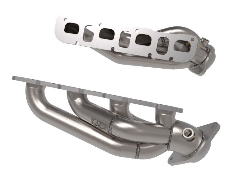 aFe 21-22 Jeep Wrangler 392 Twisted Steel Header 1-7/8 IN to 2-3/4 IN 304 w/ Raw Finish - DTX Performance