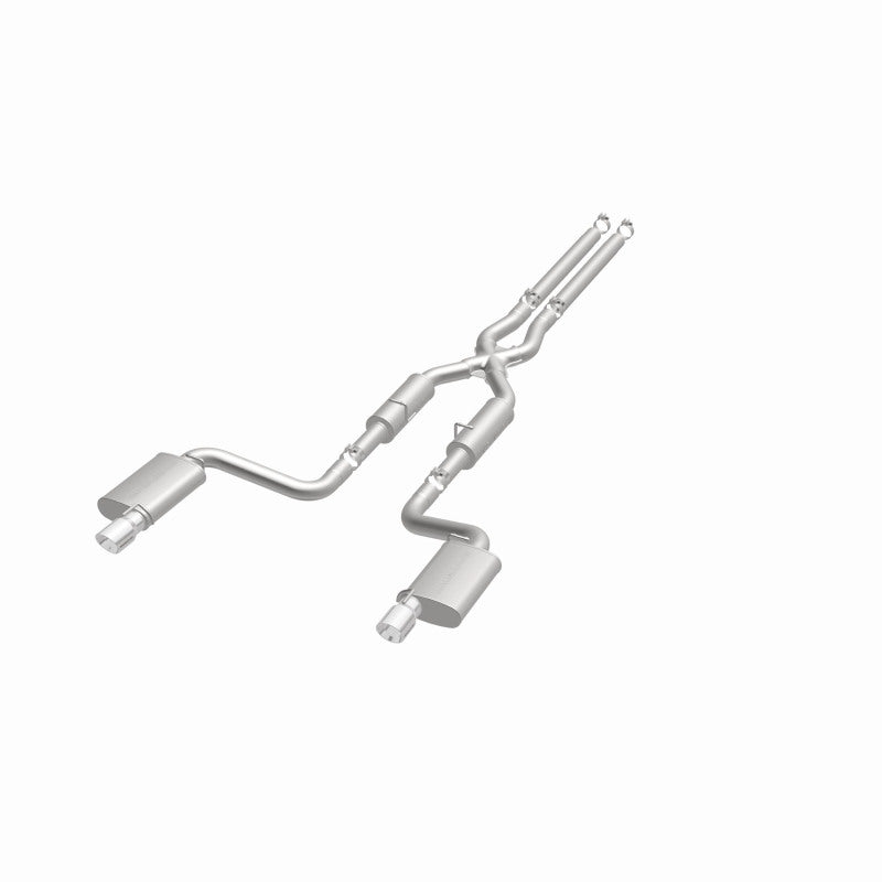 MagnaFlow 11-12 Dodge Charger SRT-8 Hemi Dual Split Rear Exit Stainless Cat-Back Performance Exhaust - DTX Performance