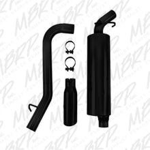 Load image into Gallery viewer, MBRP 97-99 Jeep Wrangler (TJ) Inline-4 2.5L, Inline-6 4.0L 2 1/2in Cat Back Single Side Black Coated - DTX Performance