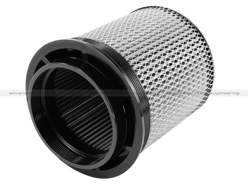 aFe MagnumFLOW Air Filter Pro DRY S 6in Flange x 8 1/8in Base/Top (INV) x 9in H - DTX Performance