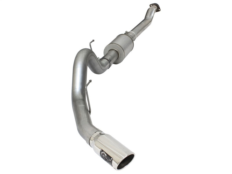 aFe Atlas Exhausts 4in Cat-Back Aluminized Steel Exhaust 2015 Ford F-150 V6 3.5L (tt) Polished Tip - DTX Performance