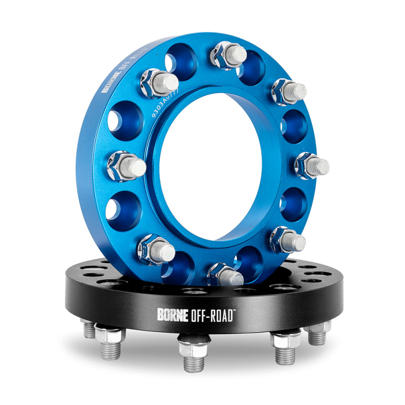 Mishimoto Borne Off-Road Wheel Spacers 8X165.1 121.3 32 M14 Blu - DTX Performance