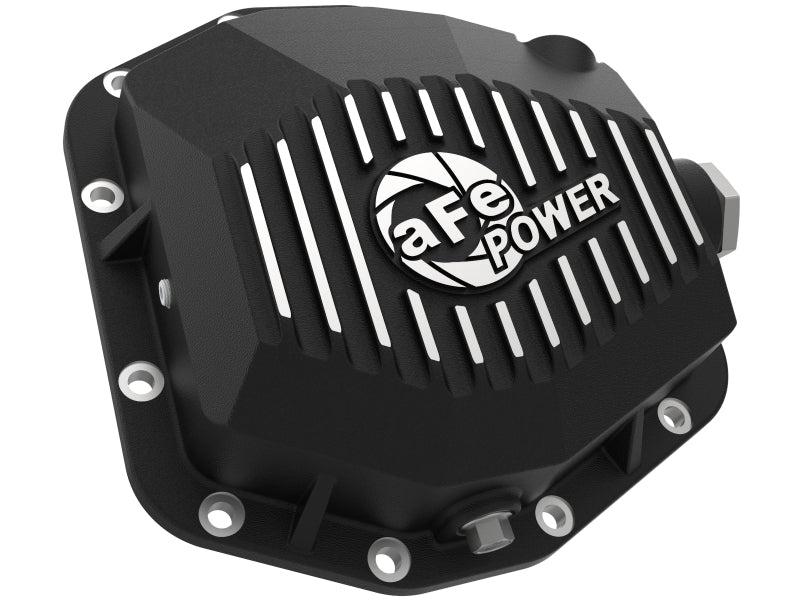 aFe Street Series Rear Differential Cover Black w/Machined Fins 20+ Jeep Gladiator JT (Dana M220) - DTX Performance