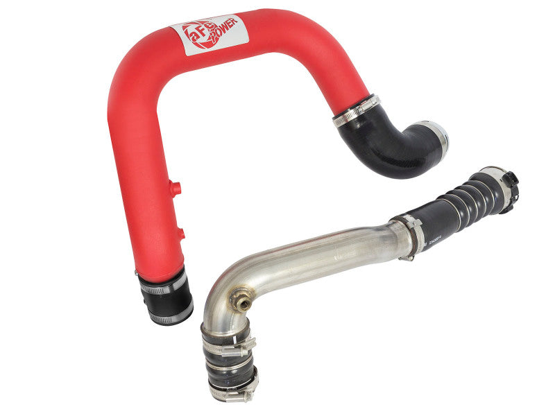 aFe BladeRunner 2.5in Red IC Tube Hot Side w/ Coupling & Clamp Kit 2016 GM Colorado/Canyon 2.8L - DTX Performance