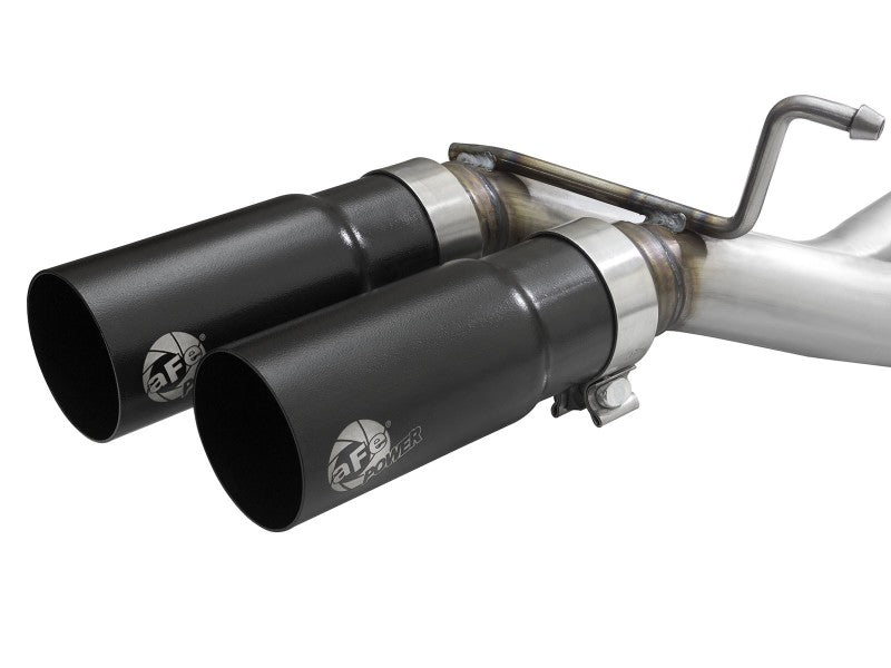 aFe Rebel 3in 409 SS Cat-Back Exhaust 2021 Ford F-150 V6 2.7L/3.5L (tt)/V8 5.0L w/ Black Tips - DTX Performance