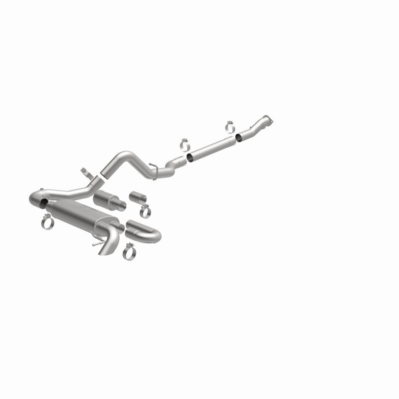 MagnaFlow 2021 Ford Bronco Overland Series Cat-Back Exhaust w/ Single Straight Driver Exit- No Tip - DTX Performance