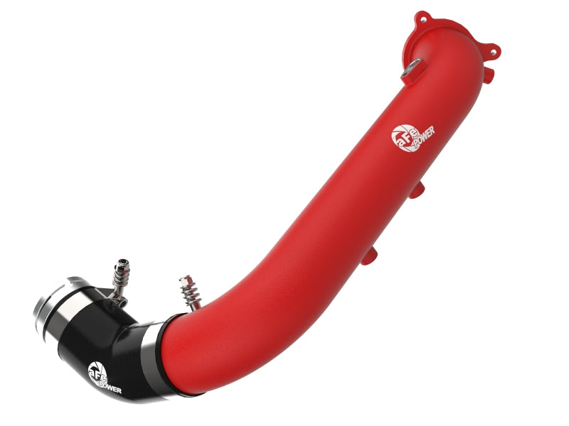 aFe BladeRunner Red 2-3/4in Aluminum Charge Pipe 2021 Toyota Supra GR (A90) I4-2.0L (t) B48 - DTX Performance