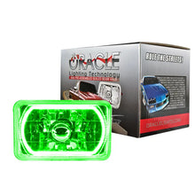 Load image into Gallery viewer, Oracle Pre-Installed Lights 4x6 IN. Sealed Beam - Green Halo - DTX Performance