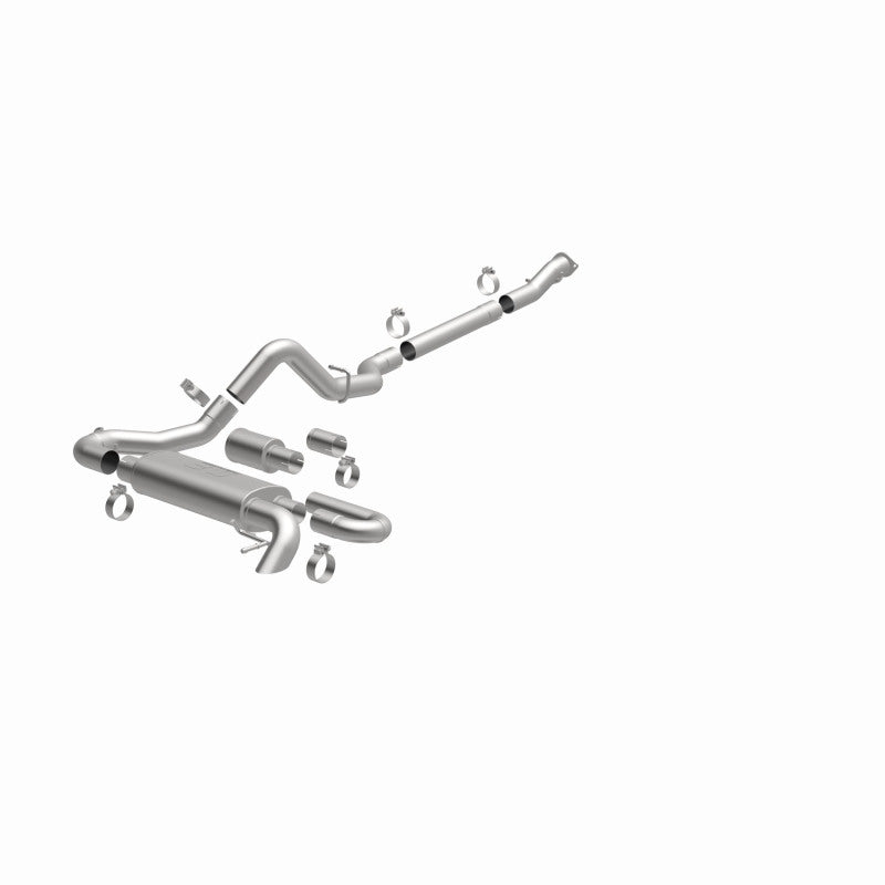 MagnaFlow 2021 Ford Bronco Overland Series Cat-Back Exhaust w/ Single Straight Driver Exit- No Tip - DTX Performance