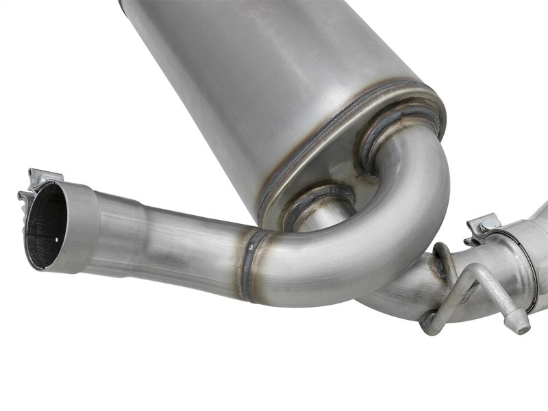 aFe Rebel Series 2.5in 409 SS Axle-Back Exhaust w/Polished Tips 07+ Jeep Wrangler (JK) V6 3.6L/3.8L - DTX Performance