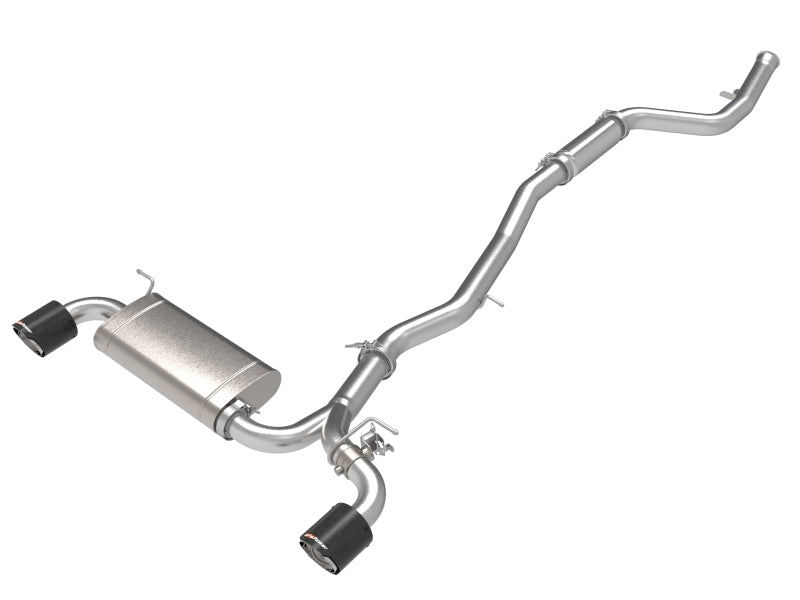 aFe POWER Takeda 2021 Toyota Supra 2.0L (t) 2.5in-3in 304 SS CB Exhaust w/ Carbon Tips - DTX Performance