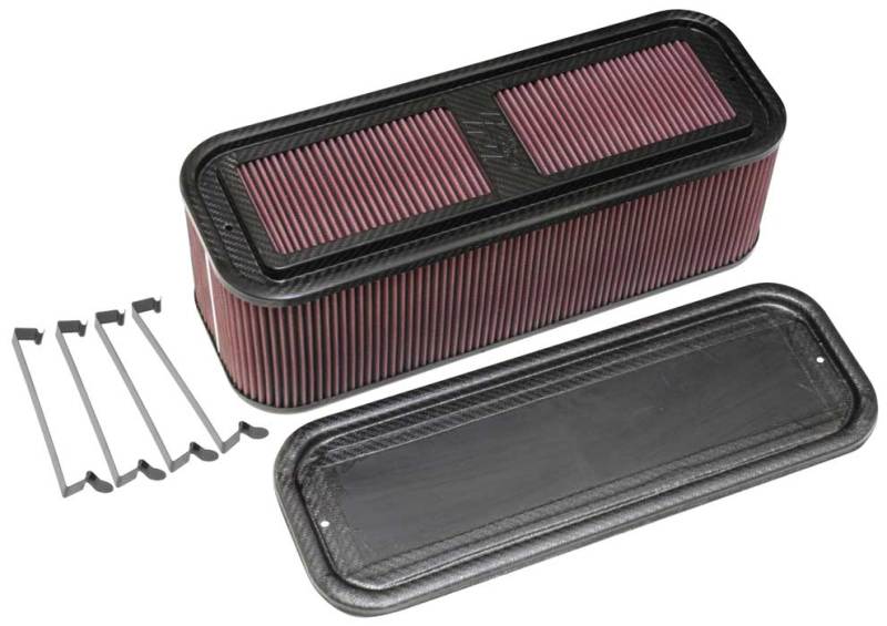 K&N Custom Racing Assembly 19in x 6.5in Carbon Fiber Air Filter - DTX Performance