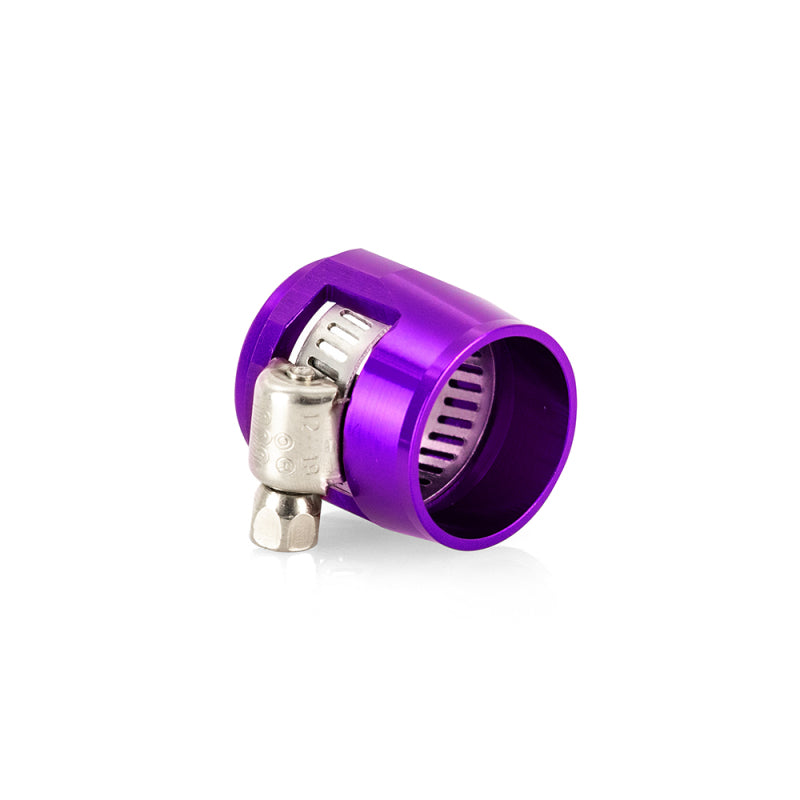 Mishimoto Aluminum -4AN Hex Finishers - Purple - DTX Performance