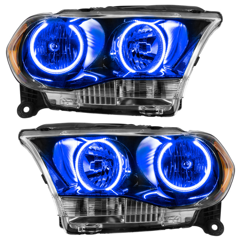 Oracle 11-13 Dodge Durango SMD HL Halogen - Black - Blue - DTX Performance