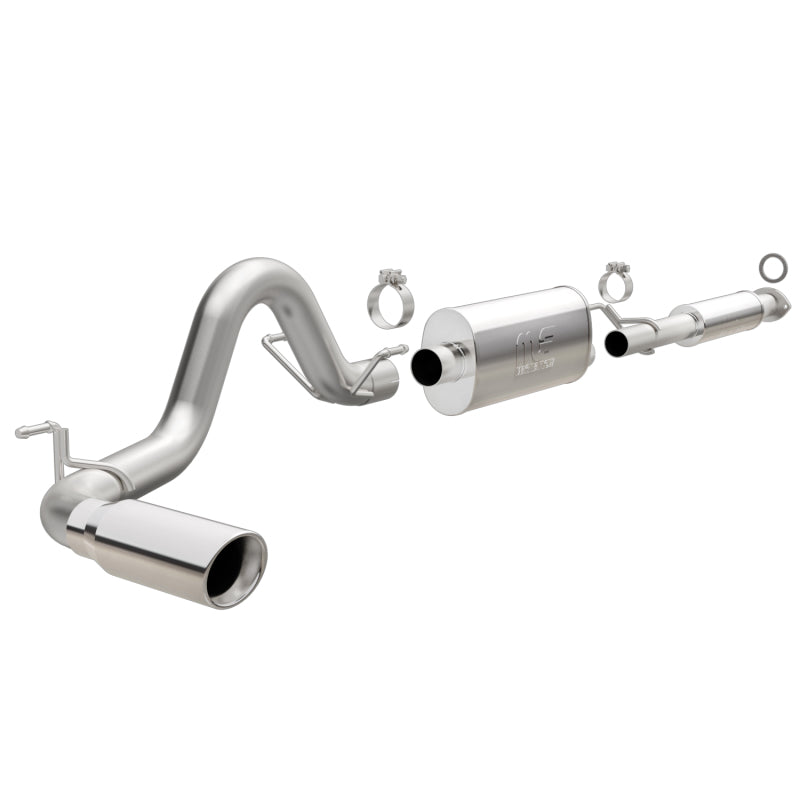 MagnaFlow Cat-Back 2016 Toyota Tacoma TRD 3.5L V6 SS 3in Single Pass Side Exit Rear 4in Tip - DTX Performance