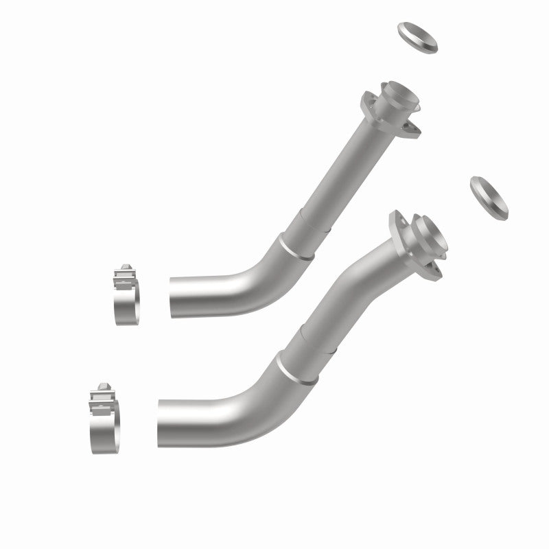 MagnaFlow 66-72 Chevy C10 Pickup V8 2-Piece Front Exhuast Pipe Kit (2in Tubing/Clamps/Inlet Flanges) - DTX Performance