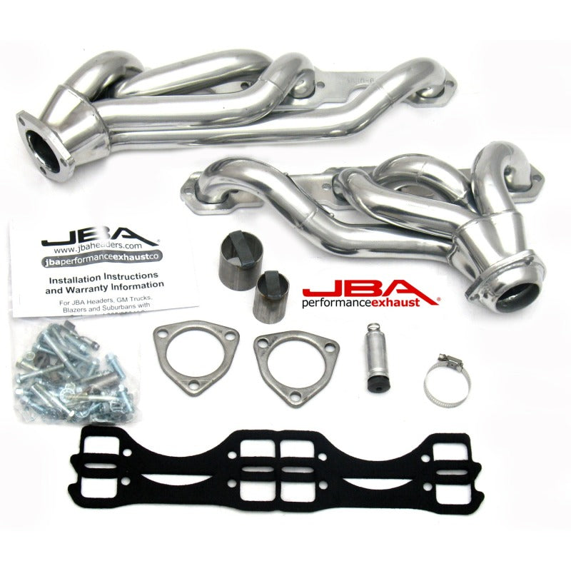 JBA 65-86 GM Truck 265-400 Carbureted w/A.I.R. 1-5/8in Primary Slvr Ctd Cat4Ward Header - DTX Performance