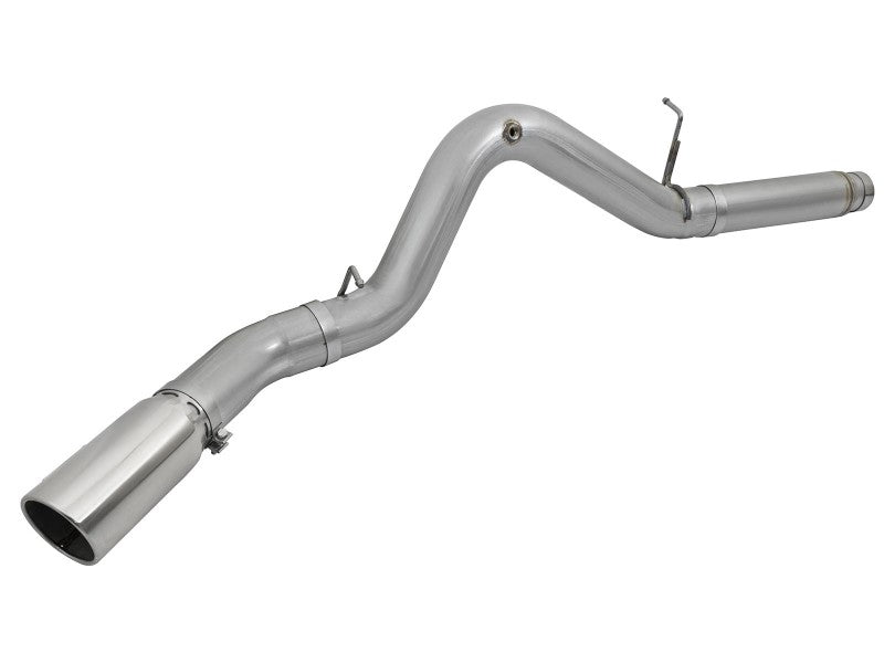 aFe LARGE Bore HD 5in Exhausts DPF-Back SS w/ Pol Tips 16-17 GM Diesel Truck V8-6.6L (td) LML/L5P - DTX Performance