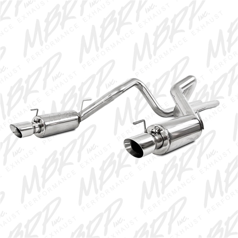 MBRP 05-09 Ford Shelby GT500 / GT Dual Split Rear Street Version 4in Tips T409 Exhaust System - DTX Performance