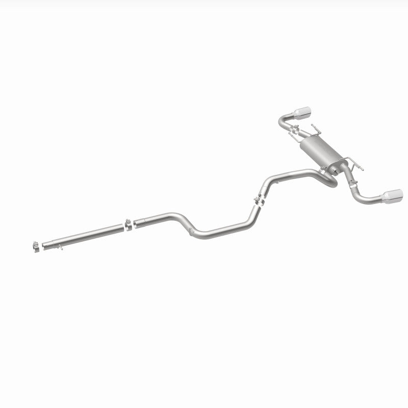 MagnaFlow 10-12 Mazda 3 L4 2.5L Hatchback Split Rear Exit Stainless Cat Back Performance Exhaust - DTX Performance