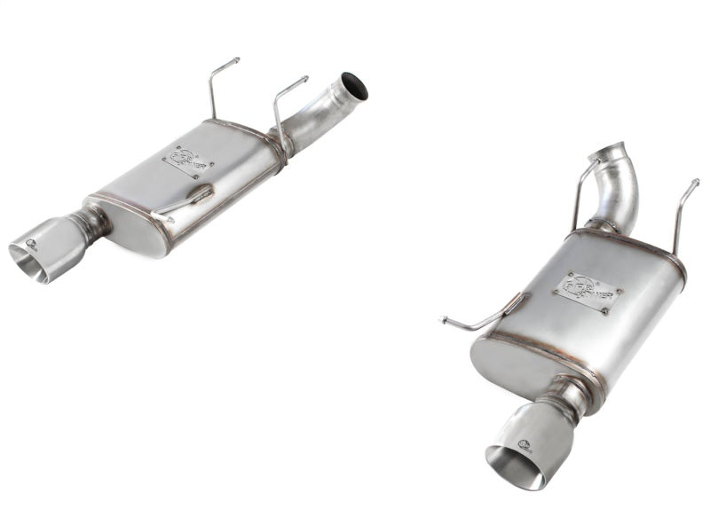 aFe MACHForce XP Exhaust 11-14 Ford Mustang GT V8-5.0L 3in. SS Axle-Back w/Polished Tips - DTX Performance