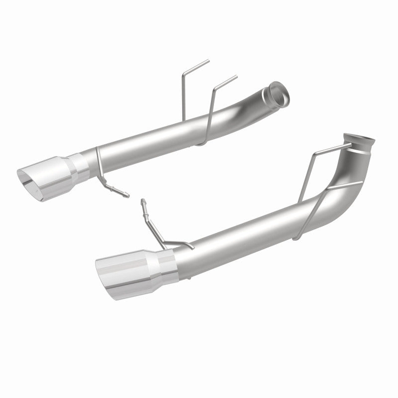 MagnaFlow 13 Ford Mustang Dual Split Rear Exit Stainless Axle-Back Cat Back Exhaust (Competition) - DTX Performance