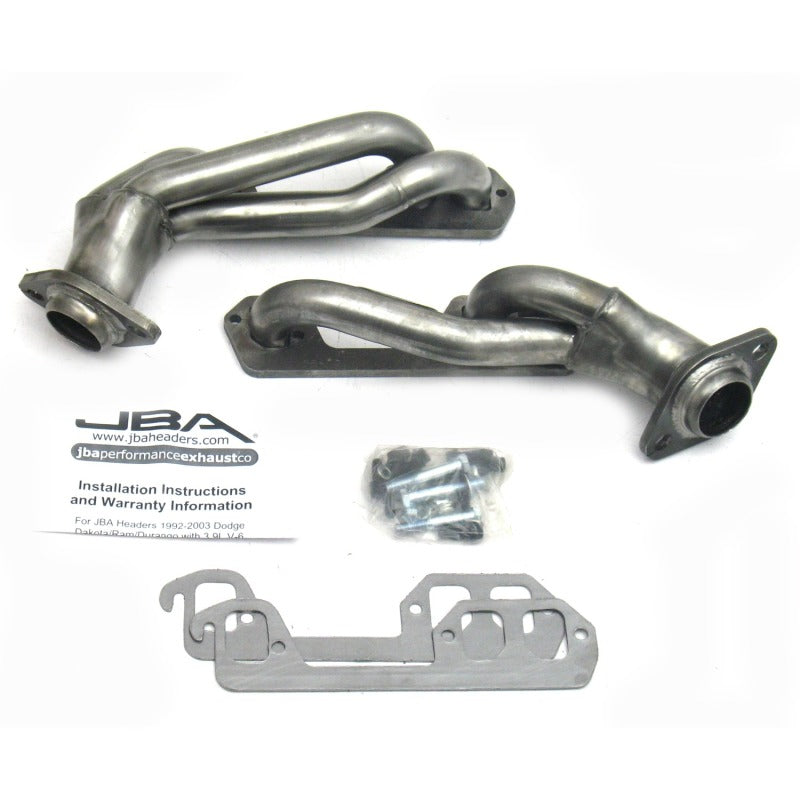 JBA 96-03 Dodge Truck 3.9L V6 1-1/2in Primary Raw 409SS Cat4Ward Header - DTX Performance