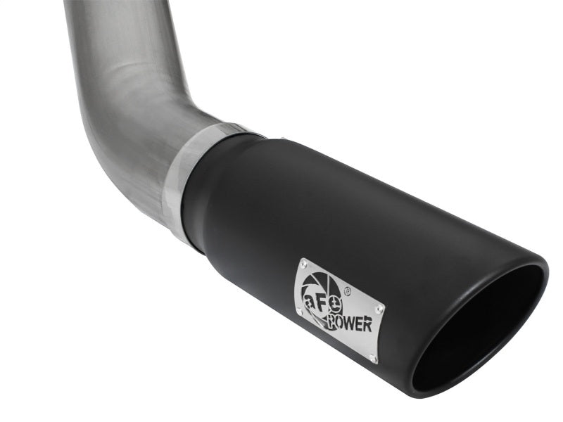 aFe MACHForce XP Exhaust Large Bore 5in DPF-Back Alu. 13-15 Dodge Trucks L6-6.7L (td) *Black Tip - DTX Performance