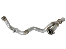 Load image into Gallery viewer, aFe POWER Twisted Steel Y-Pipe 2-1/4in 409 SS Exhaust System 2018 Jeep Wrangler (JL) V6-3.6L - DTX Performance