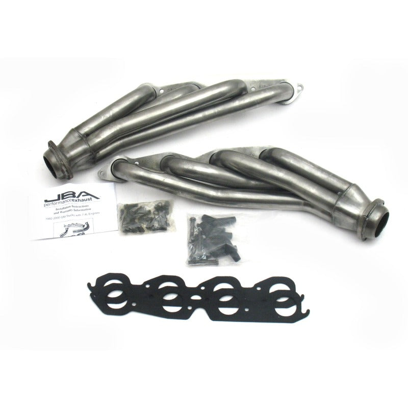 JBA 92-95 GM Truck 7.4L Vortec 1-3/4in Primary Raw 409SS Cat4Ward Header - DTX Performance