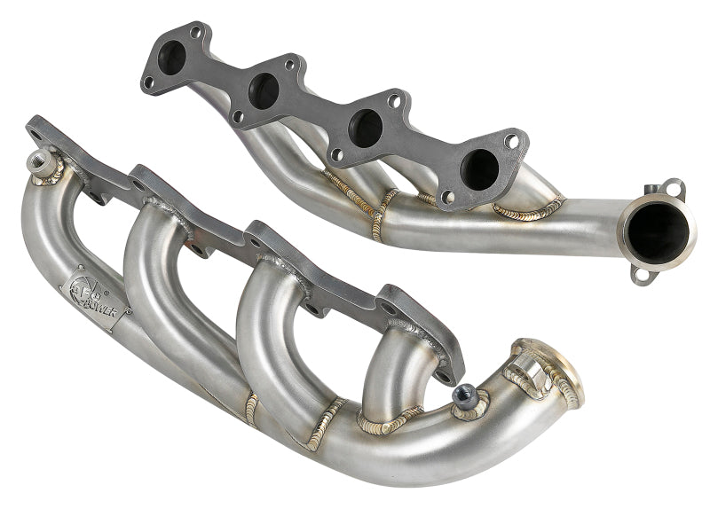 aFe Twisted Steel 1.75-2in 304 SS Headers 03-07 Ford Diesel Trucks V8-6.0L (td) - DTX Performance